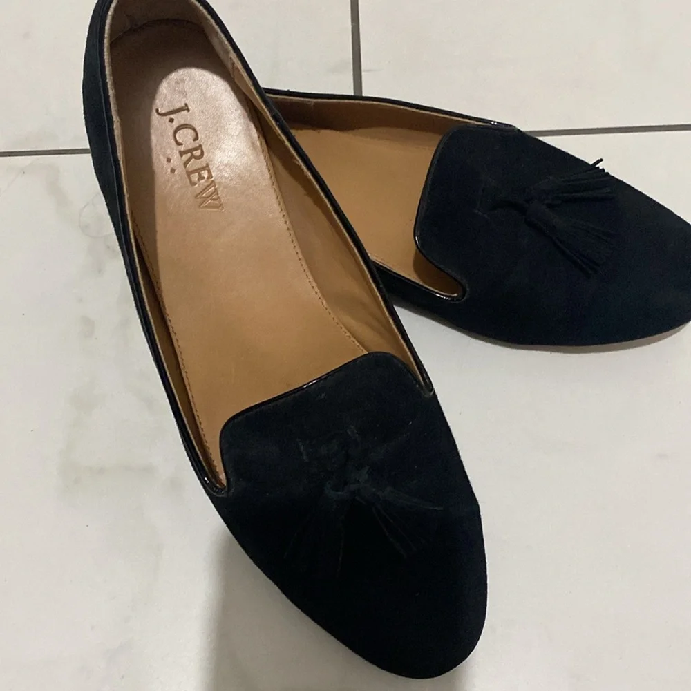 J. Crew black suede flats, size 8.5 - Picture 3 of 5